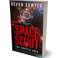 3D view of Premade Science Fiction Book Cover - Cinnabar