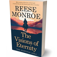 3D view of Premade Western Book Cover - Cloud Burst