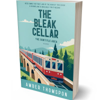 3D view of Premade Travel Book Cover - Shadow Green