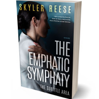 3D view of Premade Literary Fiction Book Cover - Gray Nickel