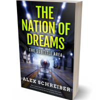 3D view of Yellow Green #34211 - Premade Science Fiction Book Cover | BookCoverZone