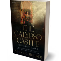 3D view of Premade Fantasy Book Cover - Teak