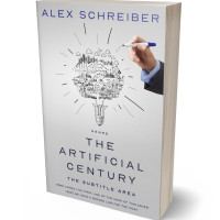 3D view of Premade Business Book Cover - Quill Gray