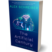 3D view of Premade Science Fiction Book Cover - Green Vogue