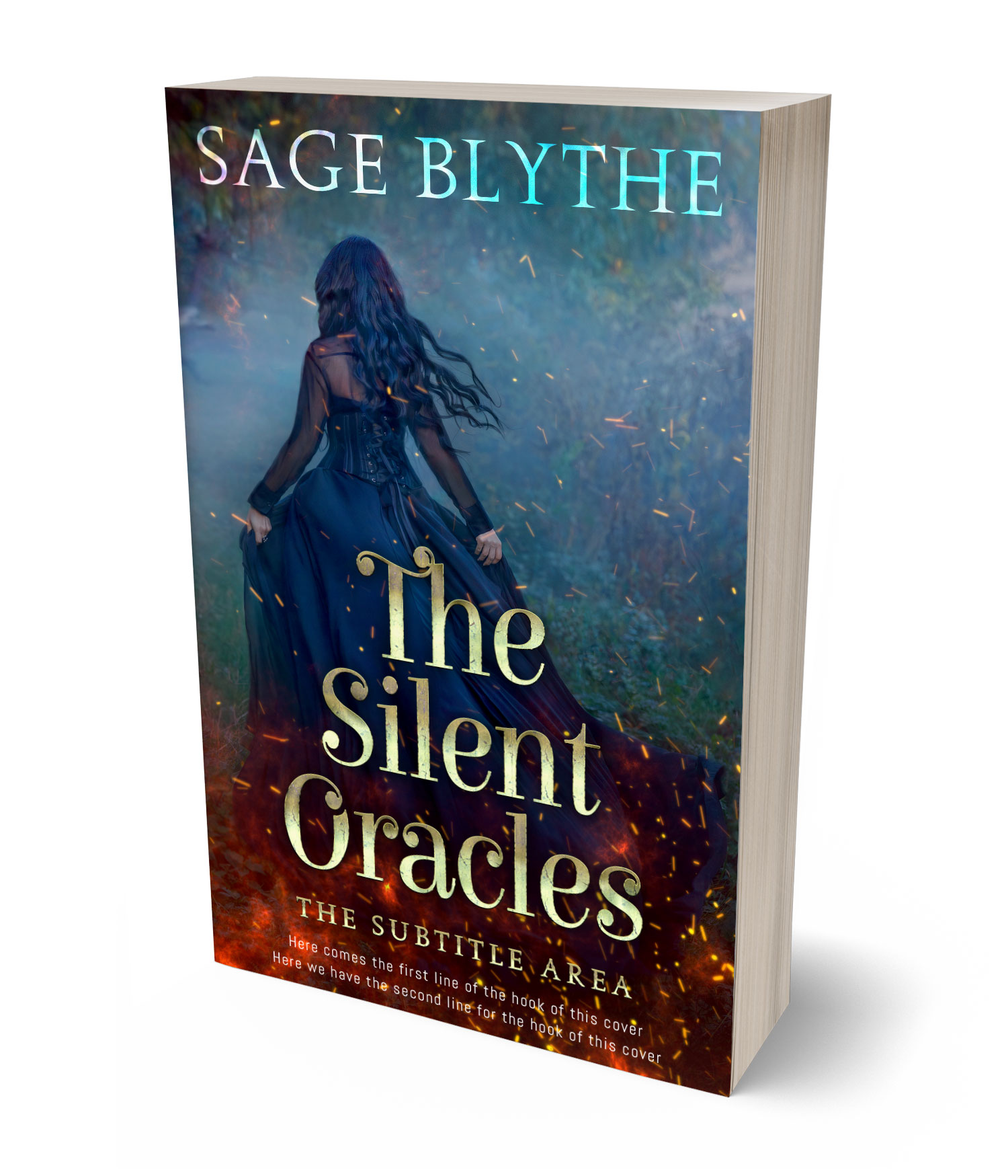 3D view of Premade Fantasy Book Cover - Baltic Sea