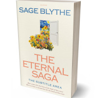 3D view of Premade Surreal Book Cover - Ecru White