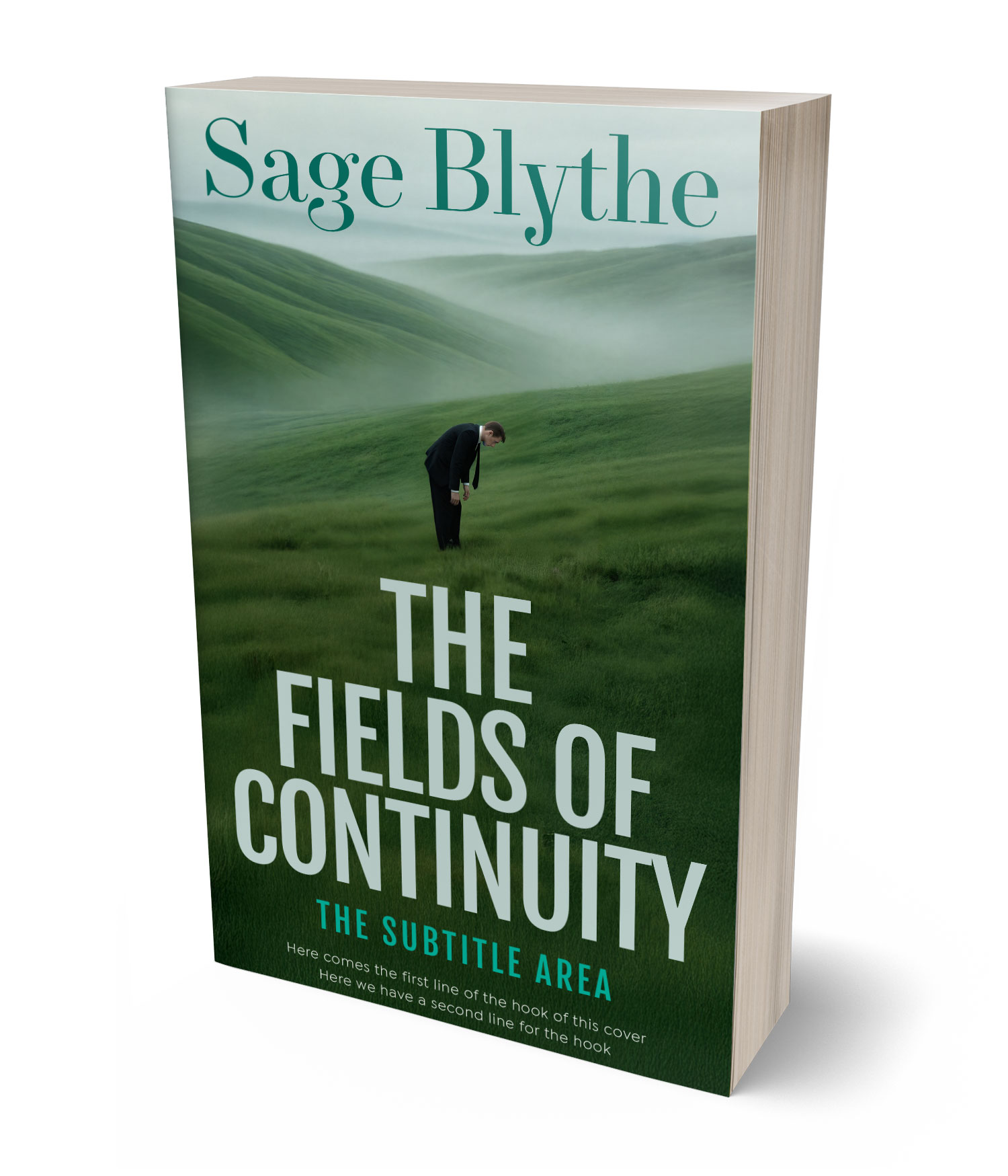 3D view of Premade Surreal Book Cover - Mallard