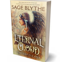 3D view of Premade Western Book Cover - Indian Khaki