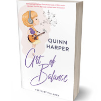 3D view of Premade Teen & Young Adult Book Cover - White Linen