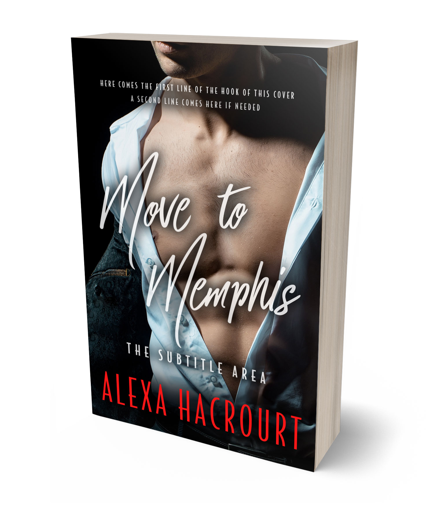 3D view of Clam Shell #35754 - Premade Erotica Book Cover | BookCoverZone*