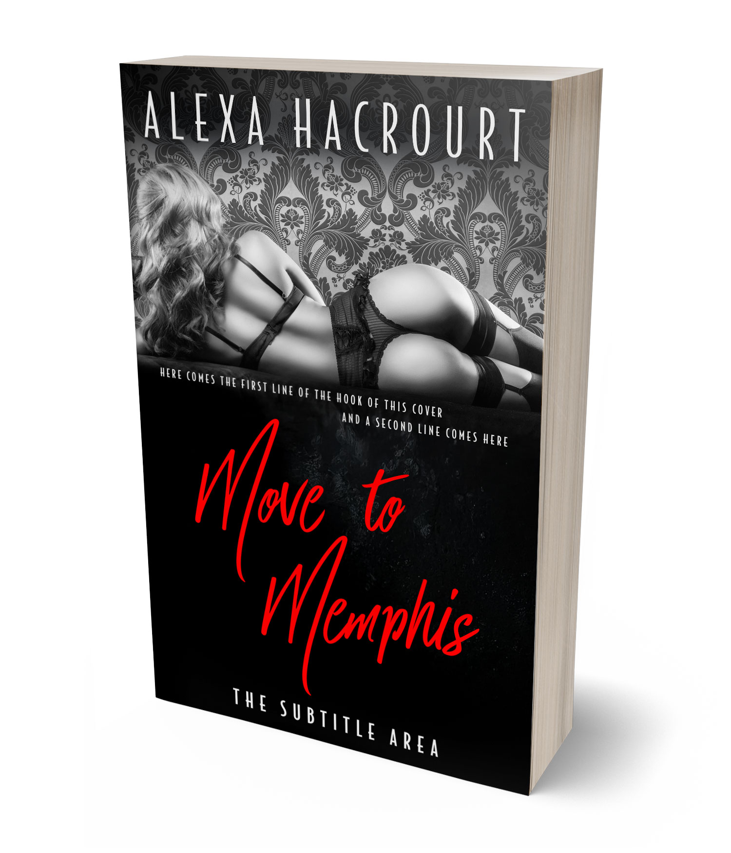 3D view of Oriental Pink #35758 - Premade Erotica Book Cover | BookCoverZone*