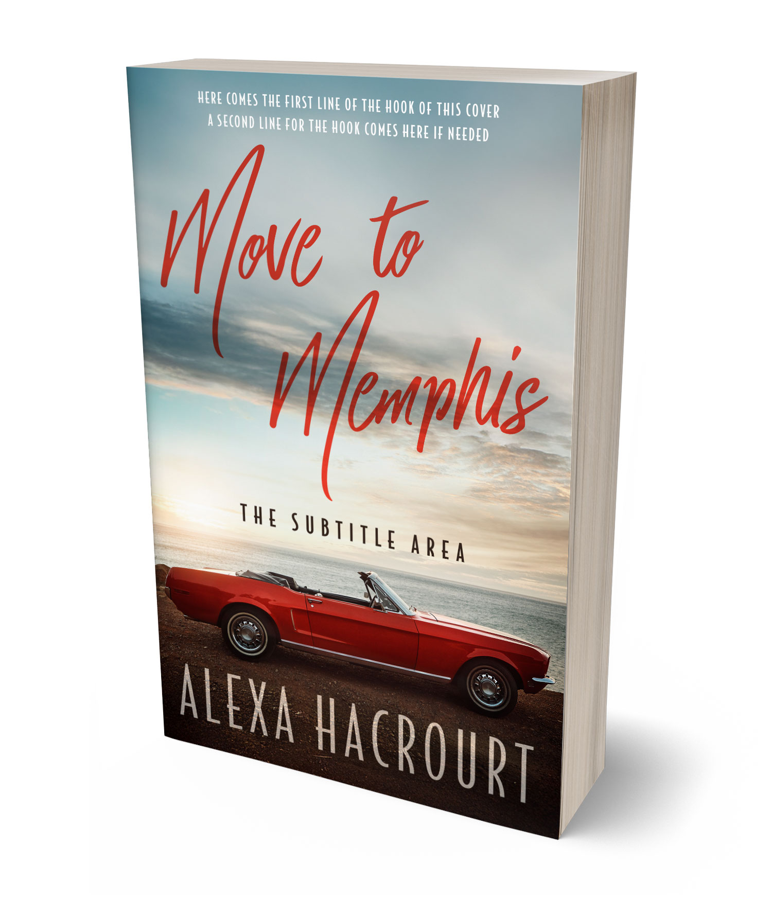 3D view of Kangaroo #35770 - Premade Travel Book Cover | BookCoverZone*