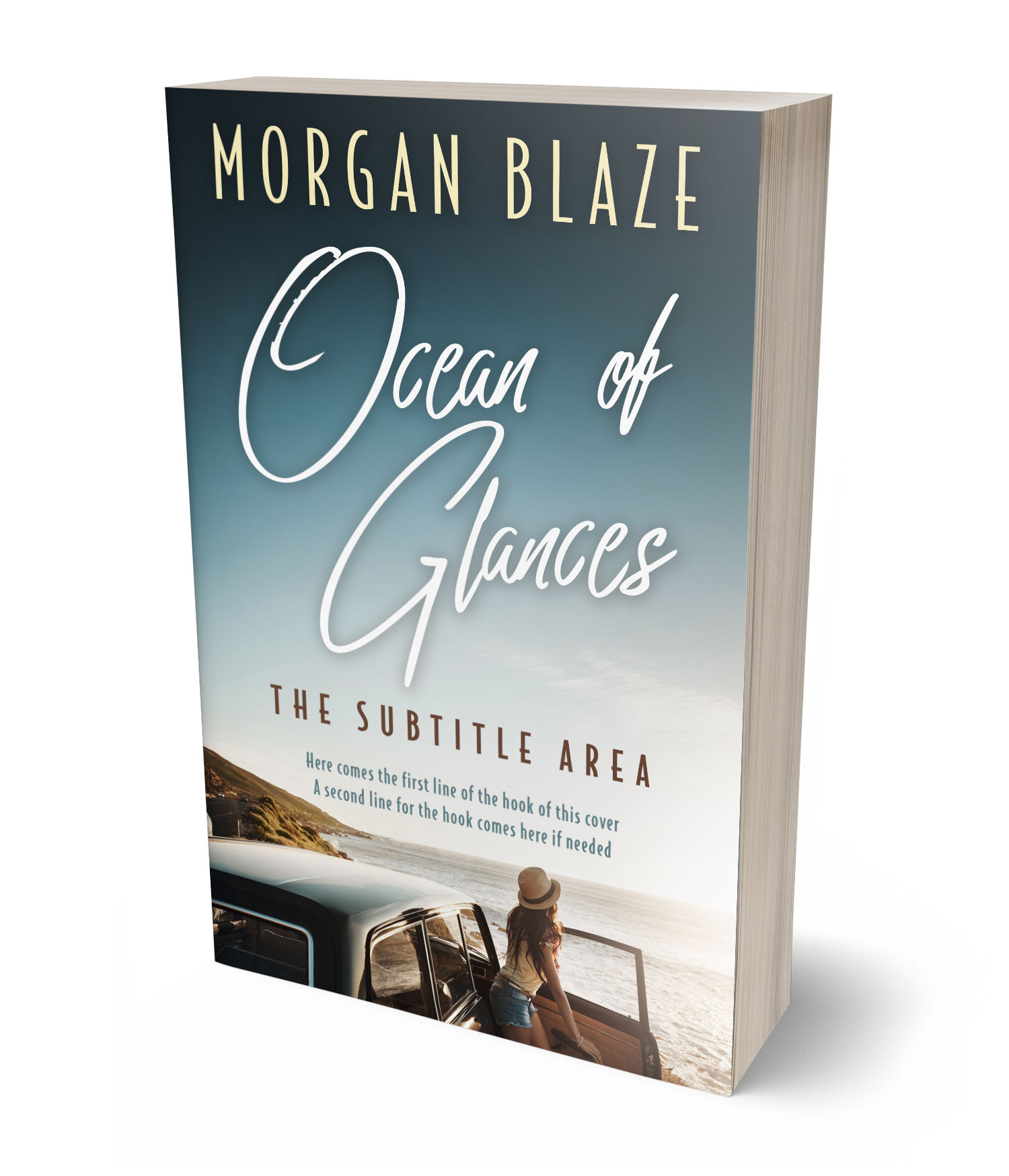 3D view of Pumice #35777 - Premade Romance Book Cover | BookCoverZone*