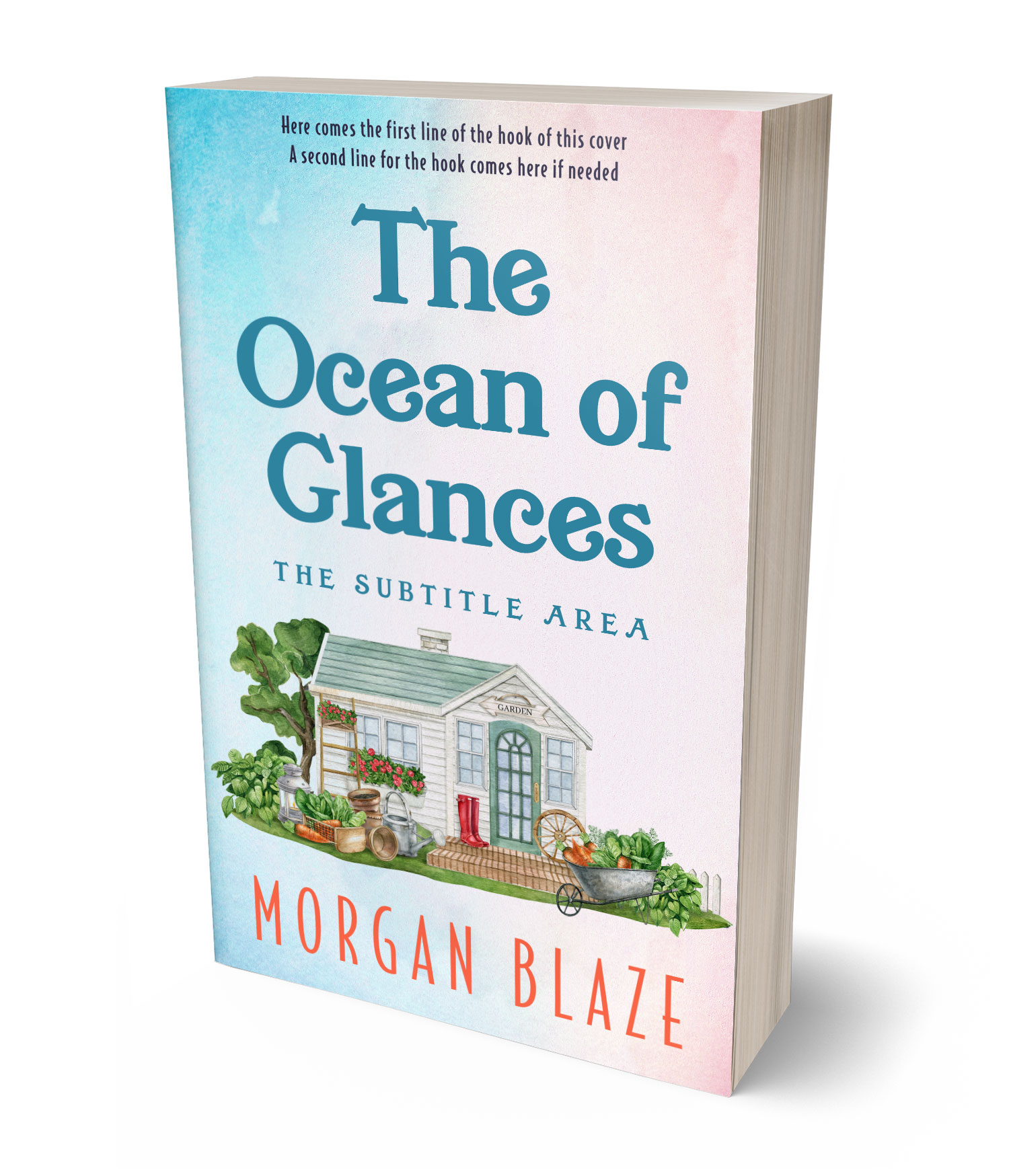 3D view of Athens Gray #35784 - Premade Literary Fiction Book Cover | BookCoverZone*