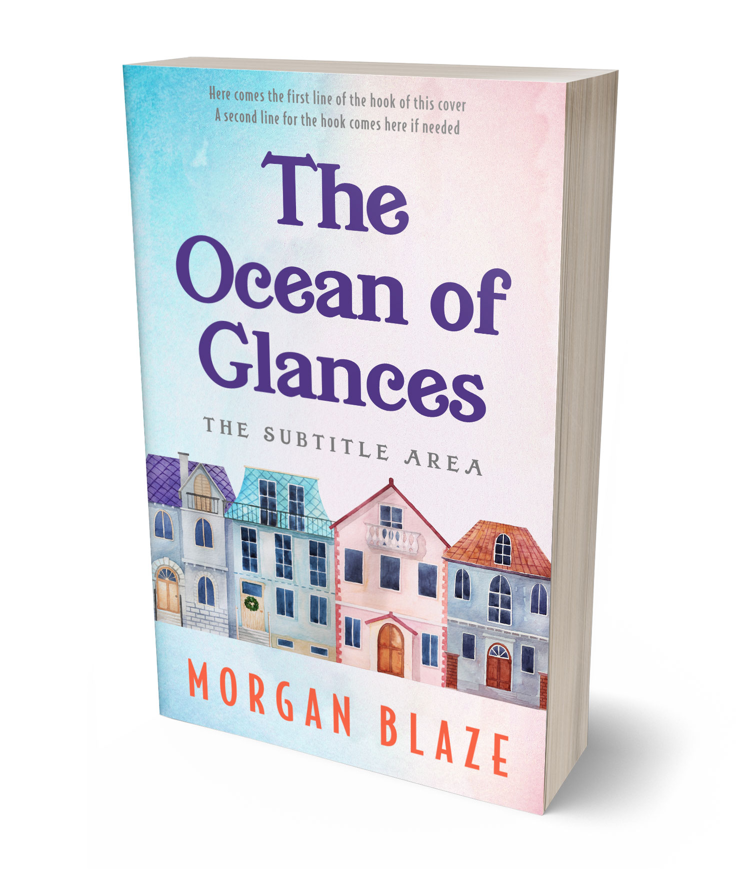 3D view of Athens Gray #35785 - Premade Literary Fiction Book Cover | BookCoverZone*