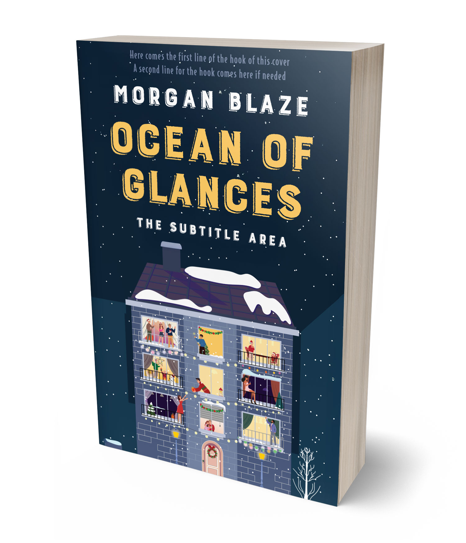 3D view of Big Stone #35789 - Premade Romance Book Cover | BookCoverZone*