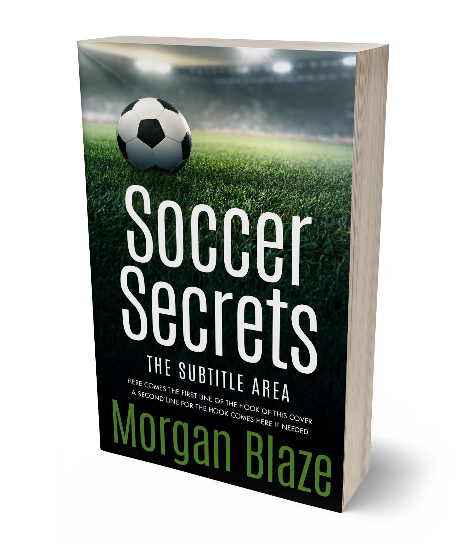 3D view of Celeste #35798 - Premade Sports & Fitness Book Cover | BookCoverZone*