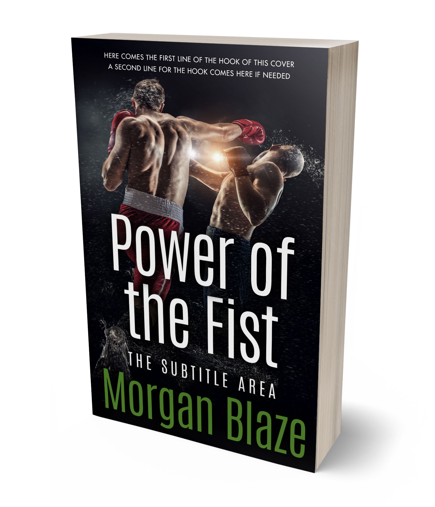 3D view of Swirl #35800 - Premade Sports & Fitness Book Cover | BookCoverZone*