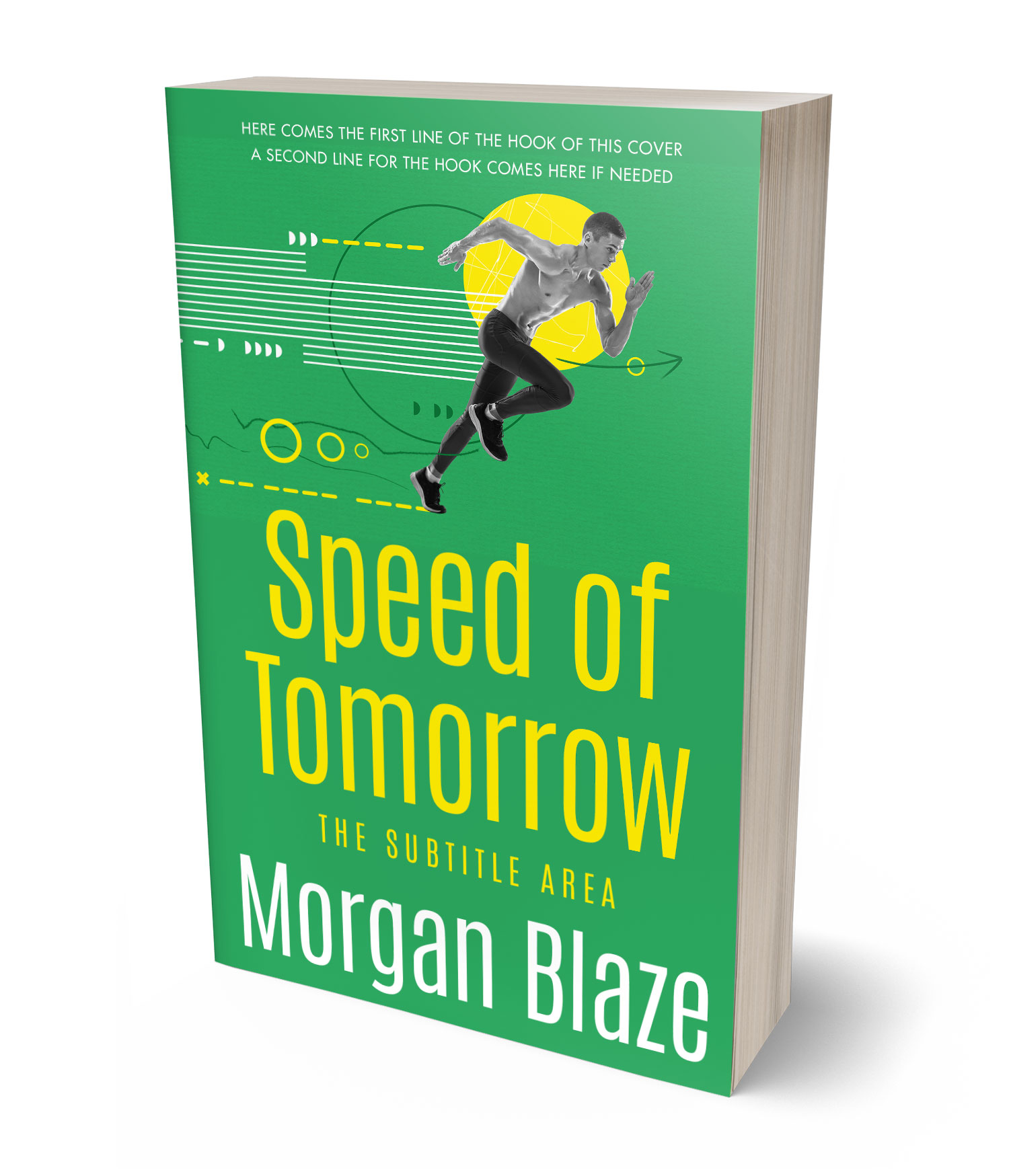 3D view of Eucalyptus #35801 - Premade Sports & Fitness Book Cover | BookCoverZone*