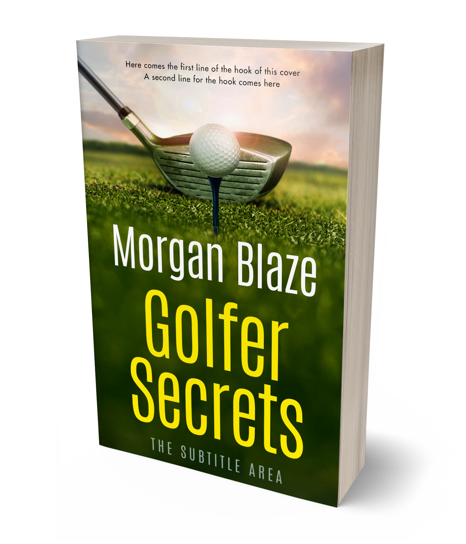 3D view of Putty #35805 - Premade Sports & Fitness Book Cover | BookCoverZone*