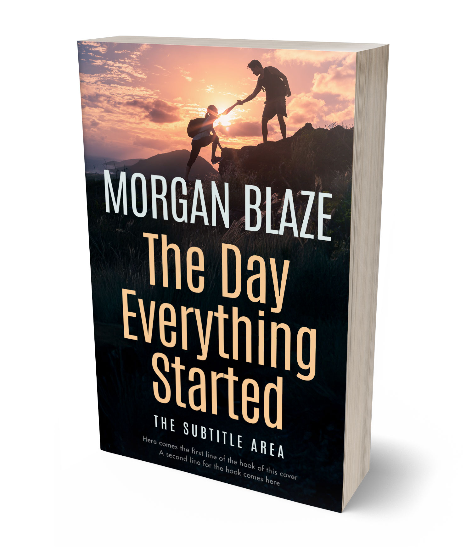 3D view of Woodsmoke #35809 - Premade Action & Adventure Book Cover | BookCoverZone*