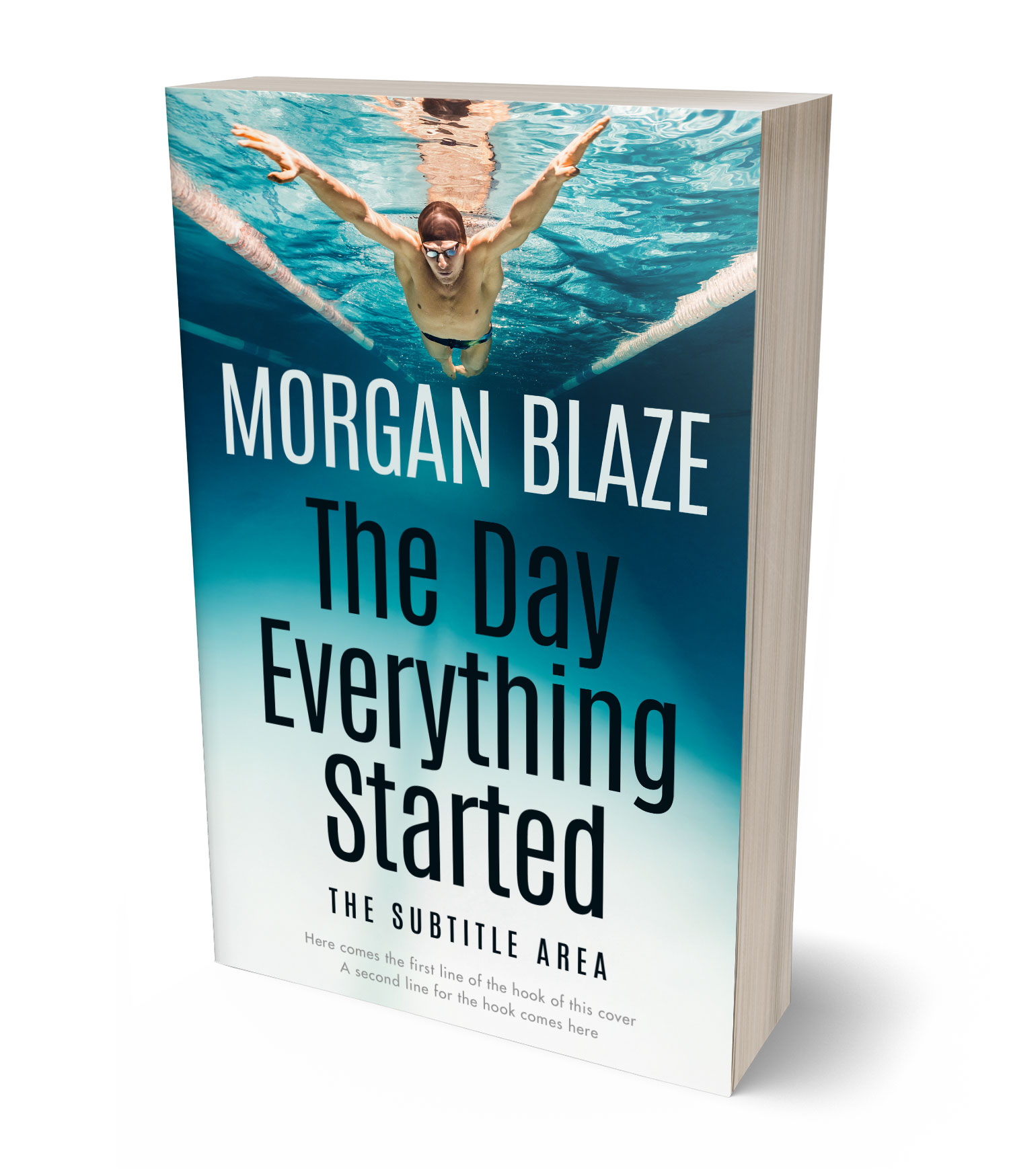 3D view of Gray Nurse #35811 - Premade Sports & Fitness Book Cover | BookCoverZone*