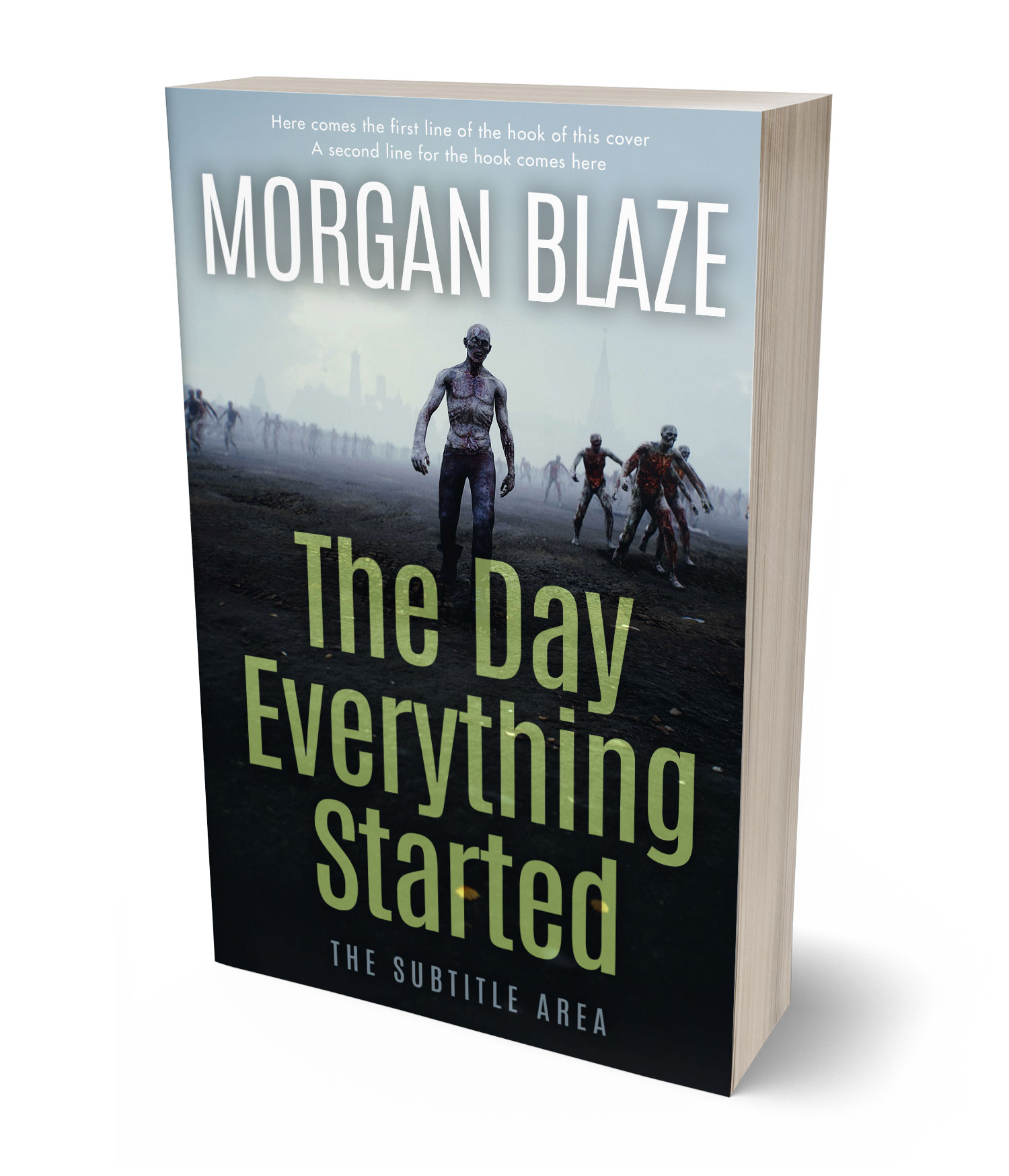 3D view of Premade Apocalyptica Book Cover - Tiara