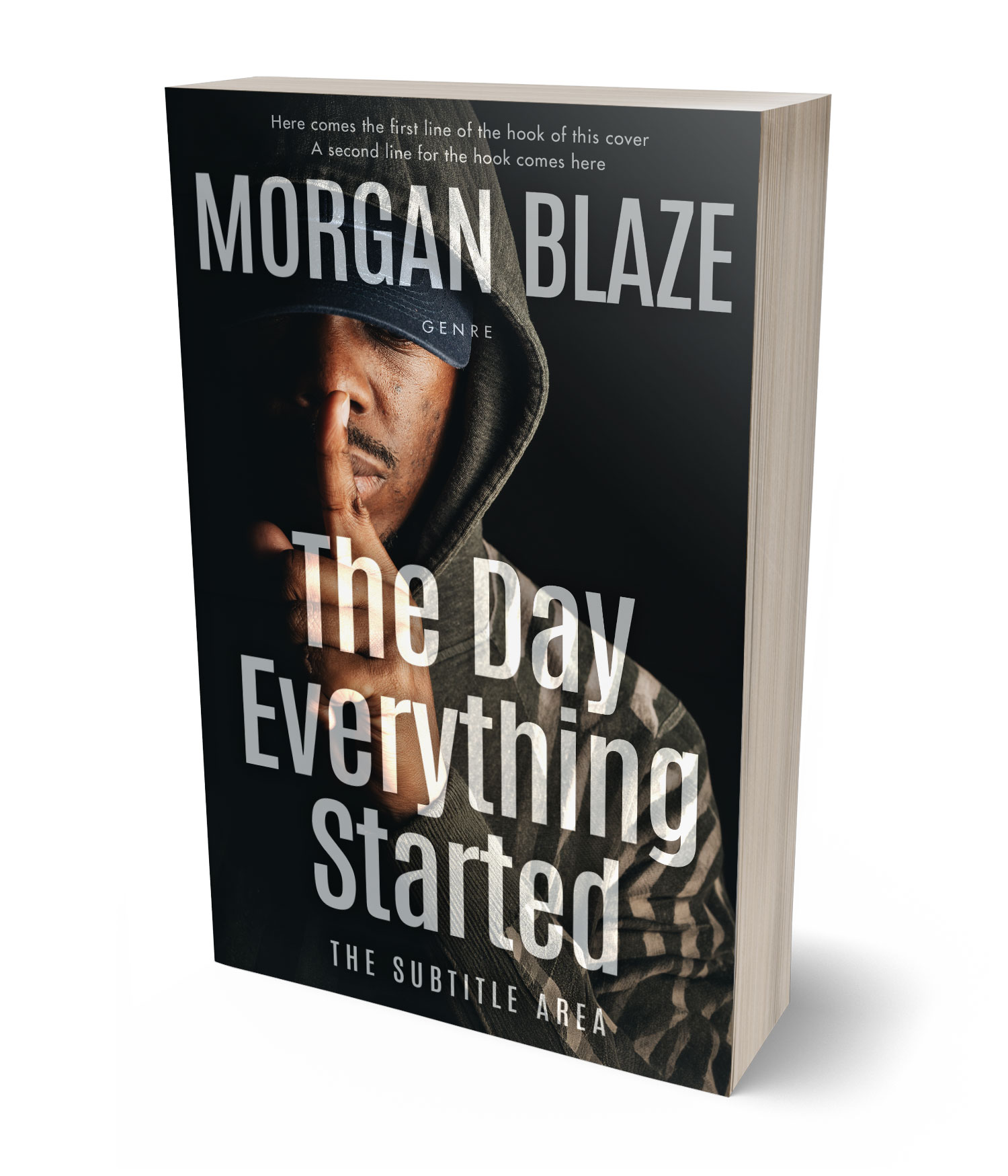 3D view of Silk #35822 - Premade Mystery & Thriller & Suspense Book Cover | BookCoverZone*