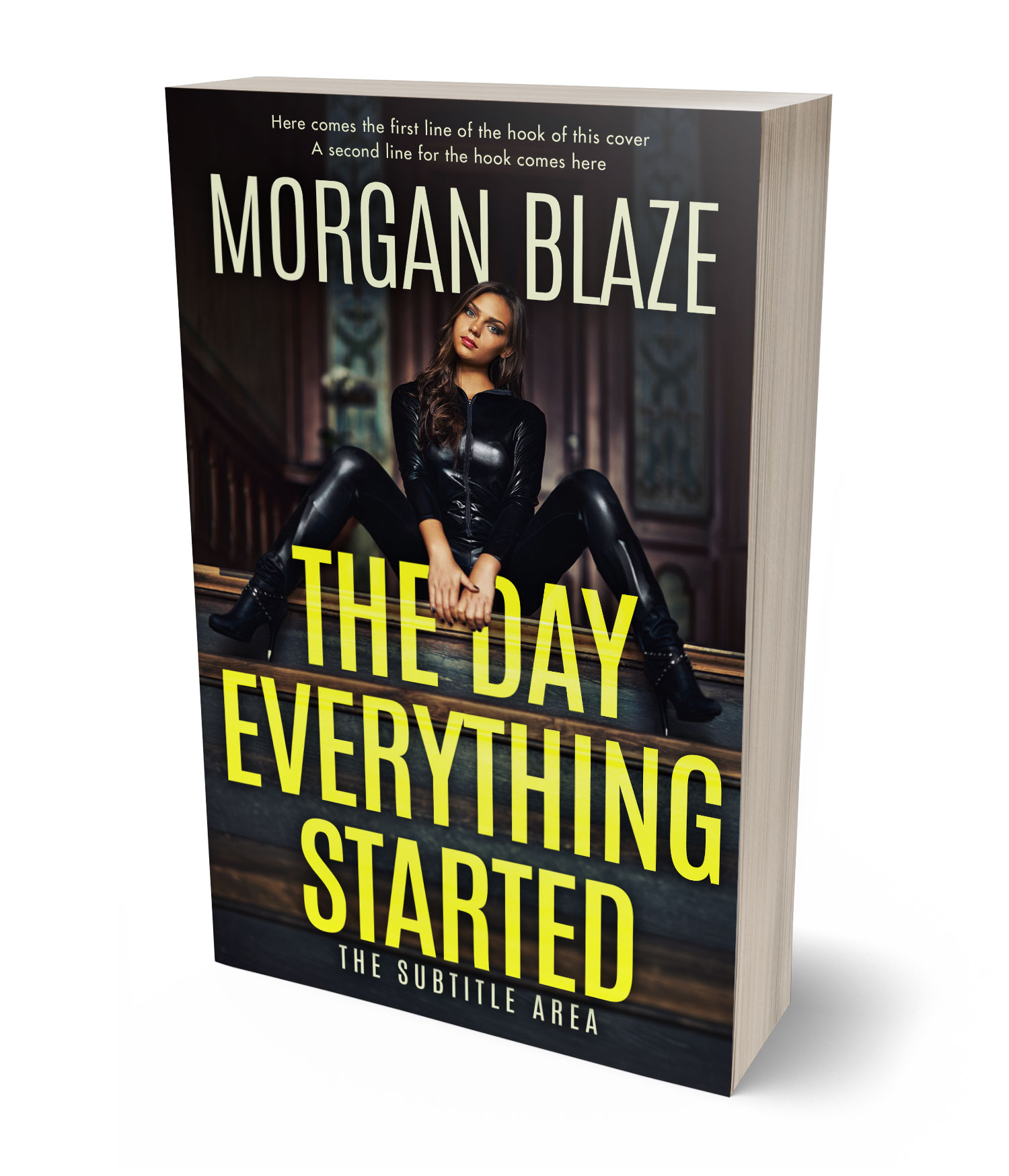 3D view of Confetti #35827 - Premade Mystery & Thriller & Suspense Book Cover | BookCoverZone*