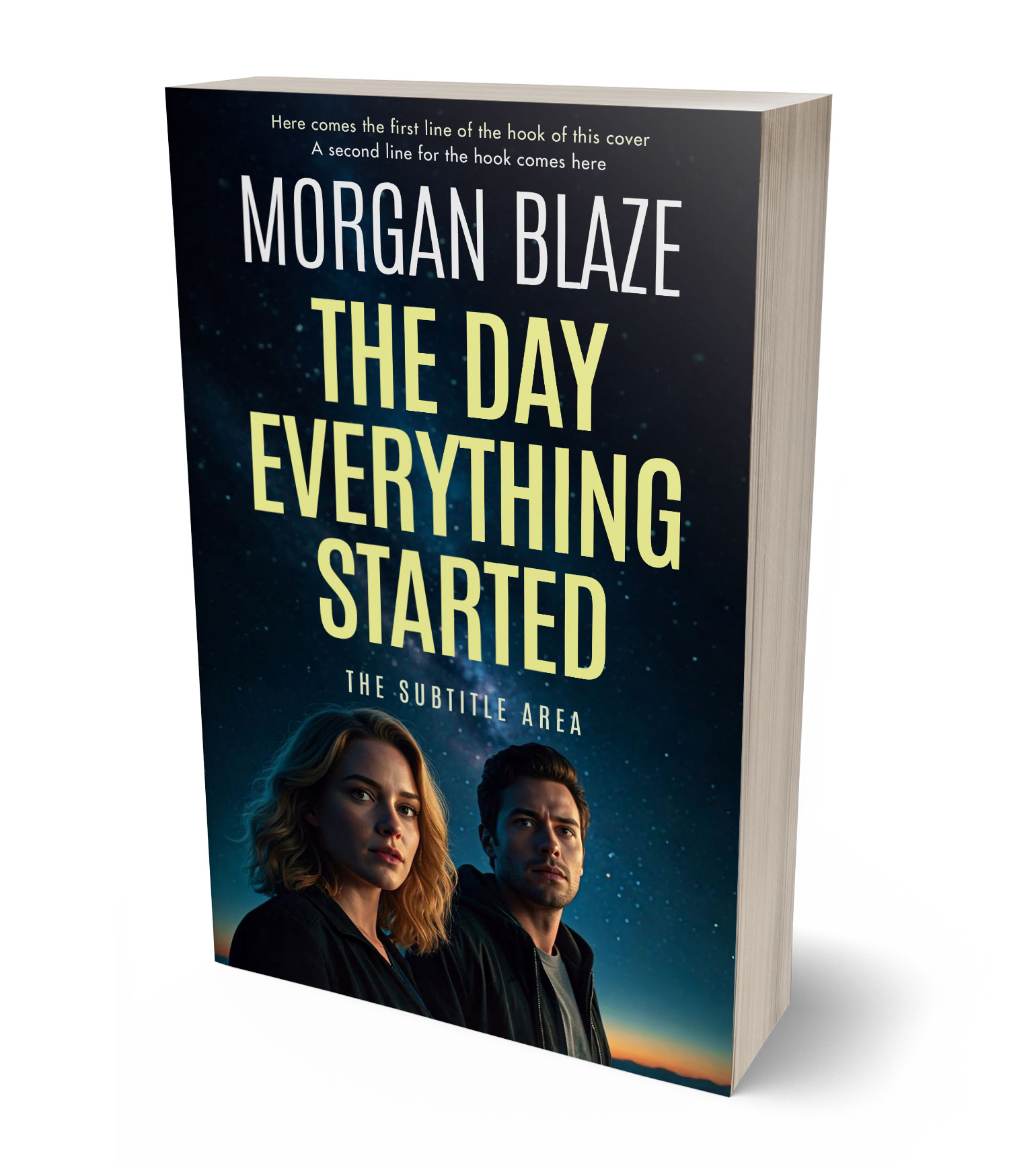 3D view of Deco #35831 - Premade Science Fiction Book Cover | BookCoverZone*