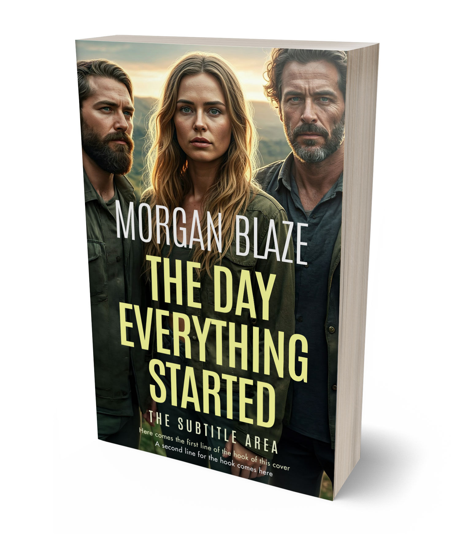 3D view of Winter Hazel #35832 - Premade Mystery & Thriller & Suspense Book Cover | BookCoverZone*