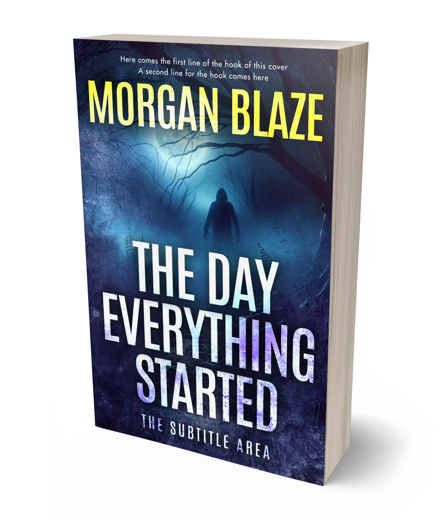 3D view of Big Stone #35835 - Premade Mystery & Thriller & Suspense Book Cover | BookCoverZone*