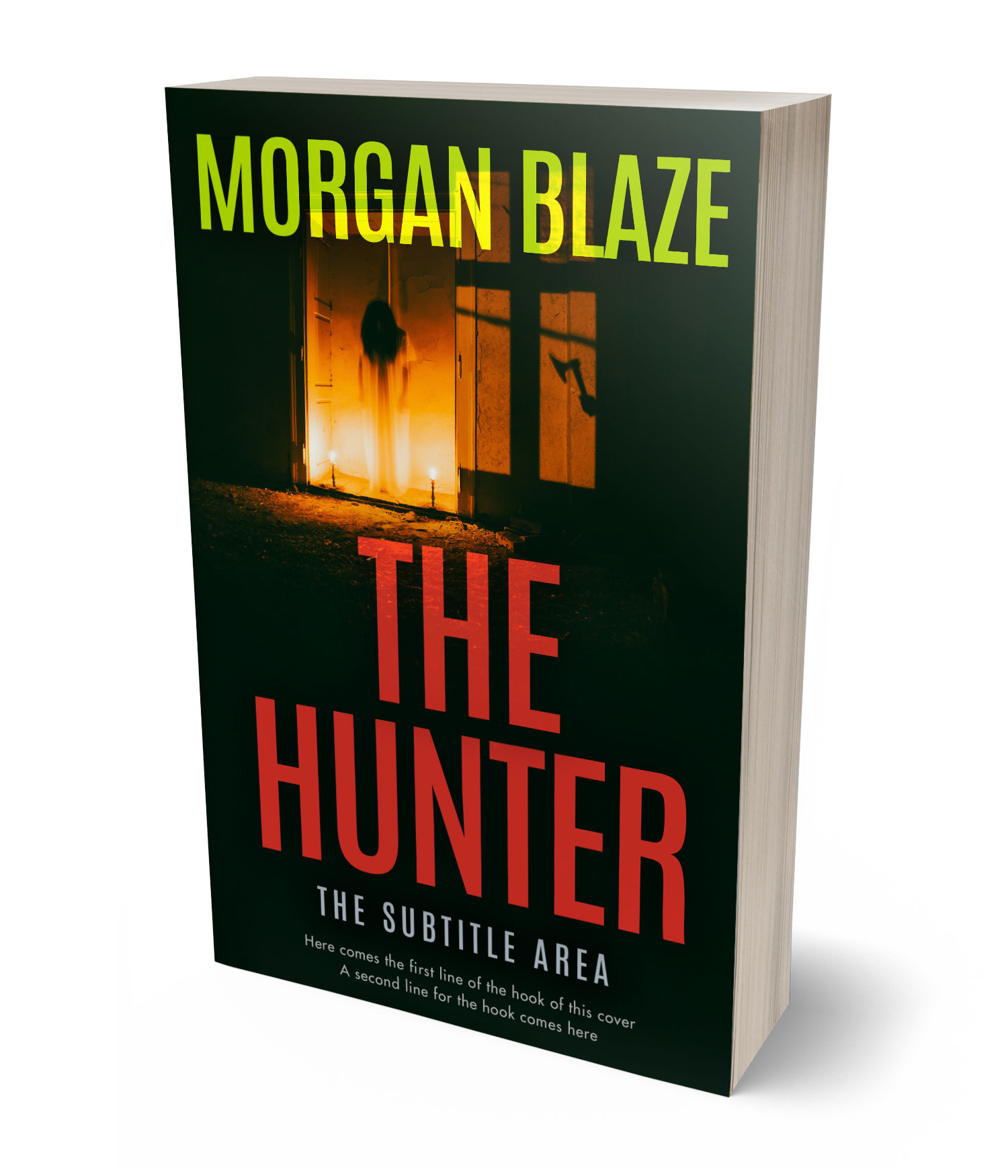 3D view of Premade Horror Book Cover - Marshland