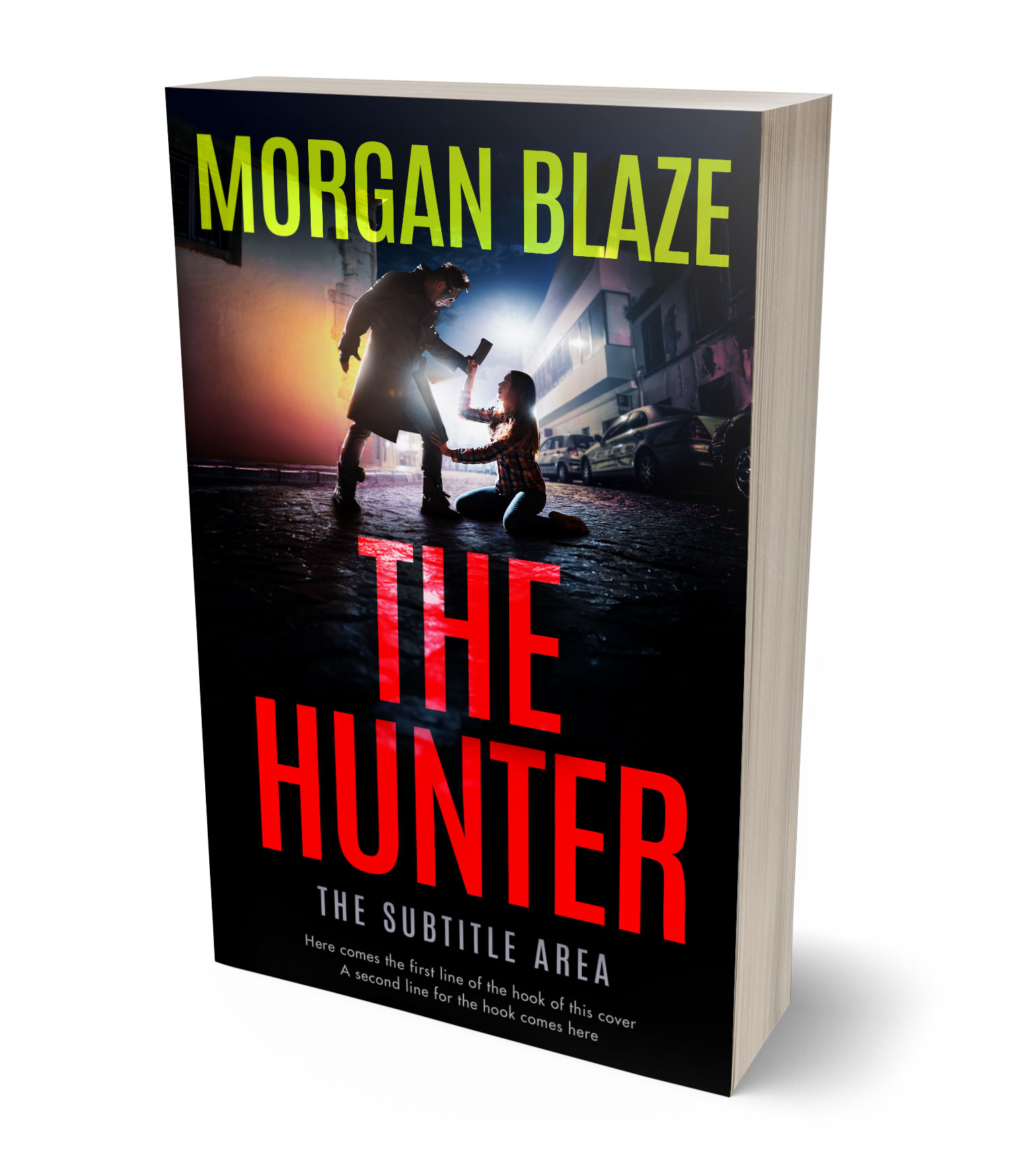 3D view of Premade Horror Book Cover - Woodsmoke