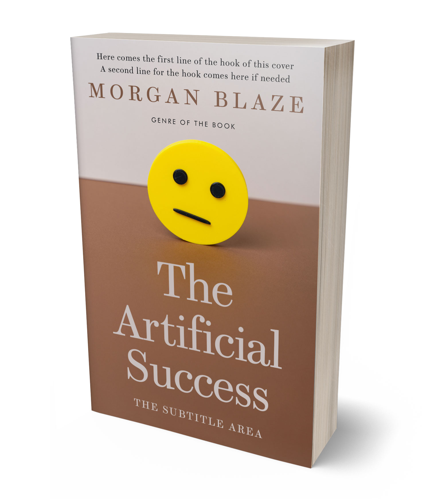 3D view of Premade Business Book Cover - Spicy Mix