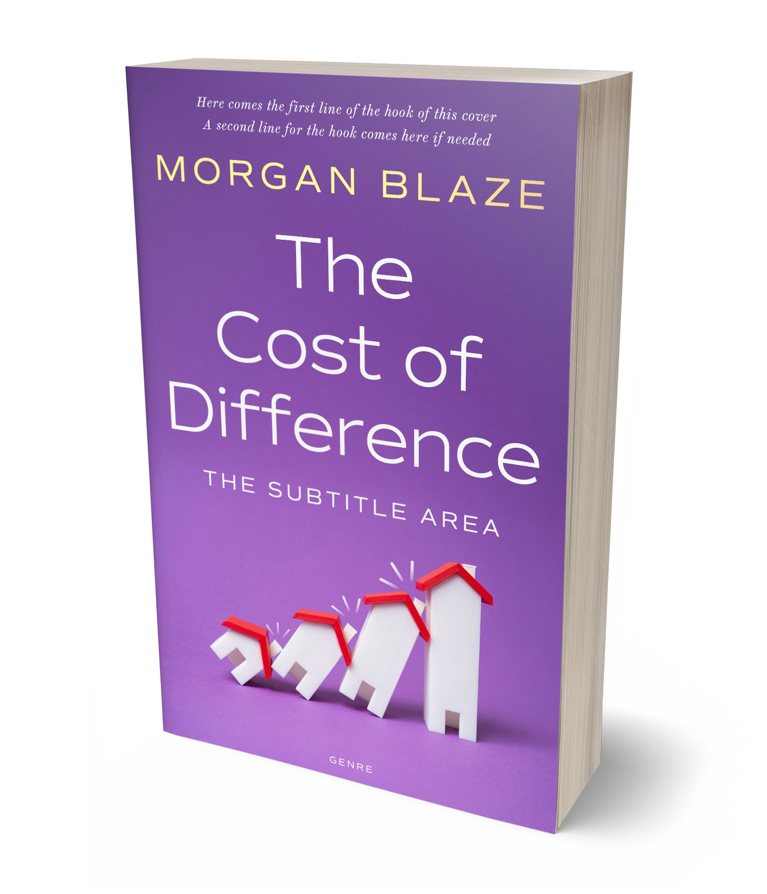 3D view of Premade Business Book Cover - Studio