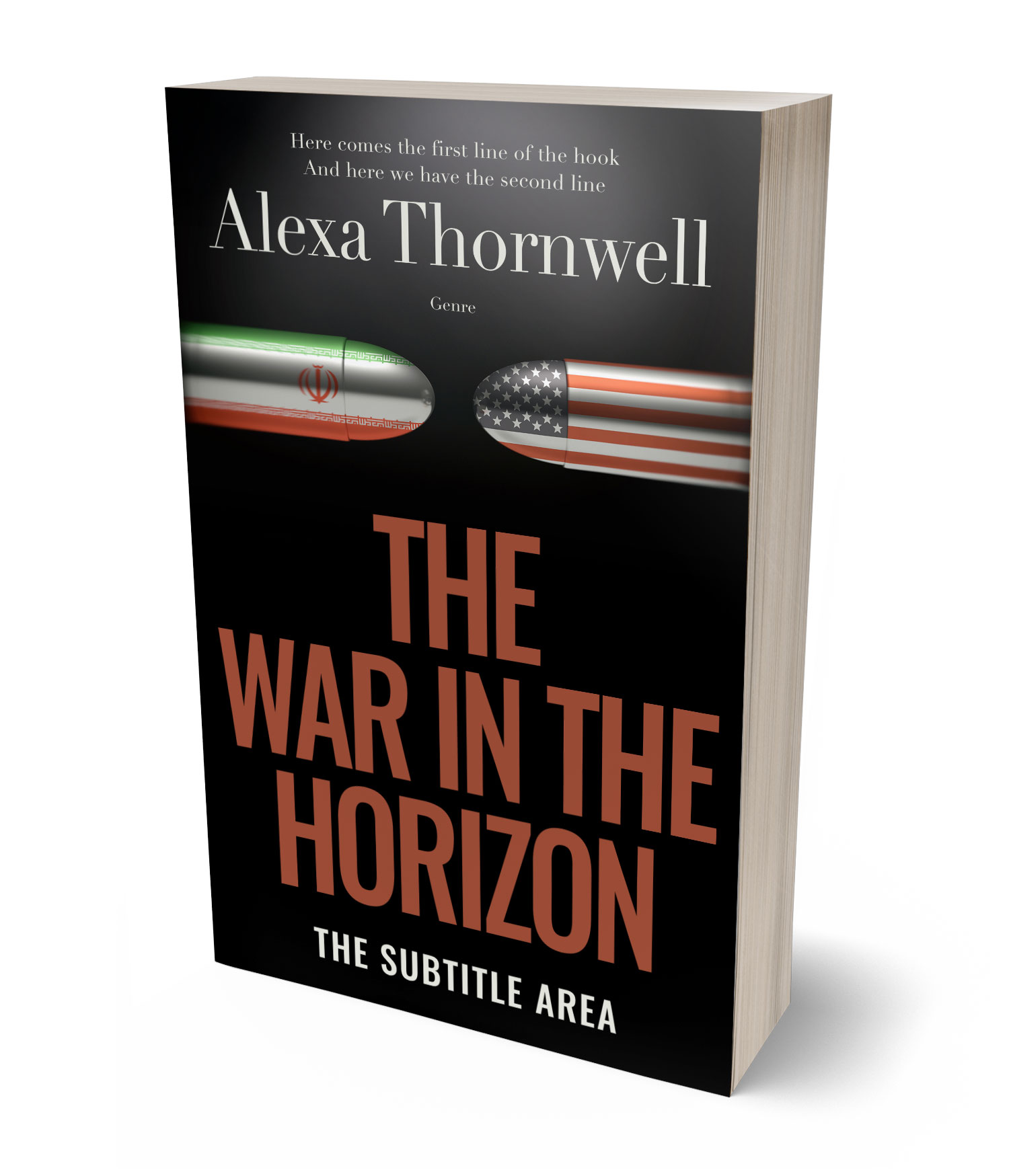 3D view of Premade Politics & Law & Society Book Cover - Cod Gray