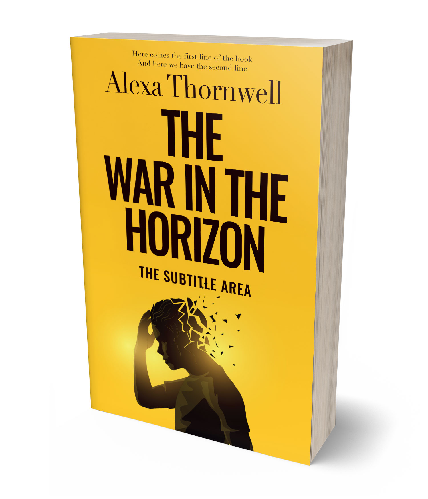 3D view of Premade Mystery & Thriller & Suspense Book Cover - Crowshead