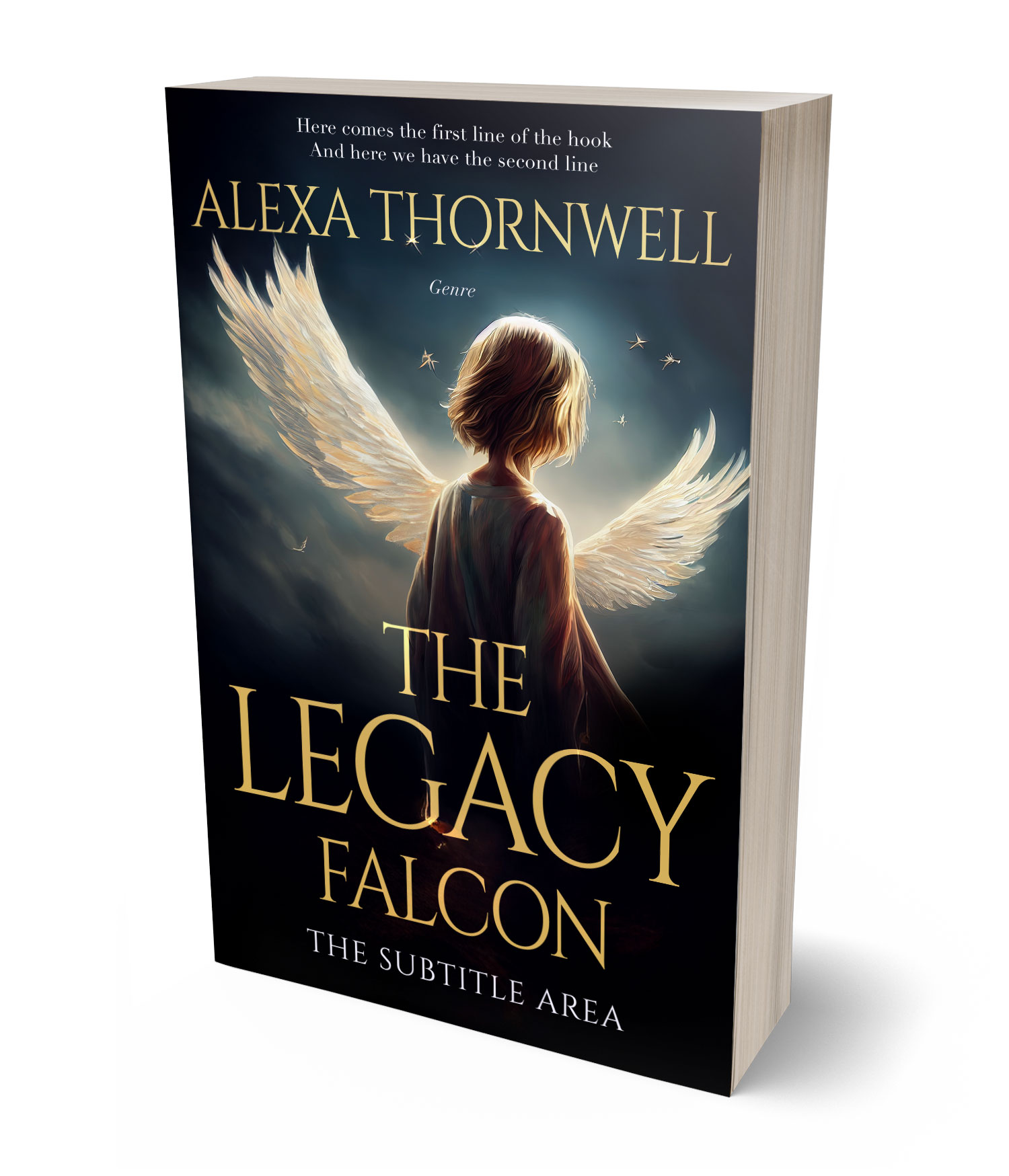 3D view of Custom & Premade Fantasy Book Cover - Sorrell Brown #35906 | BookCoverZone*