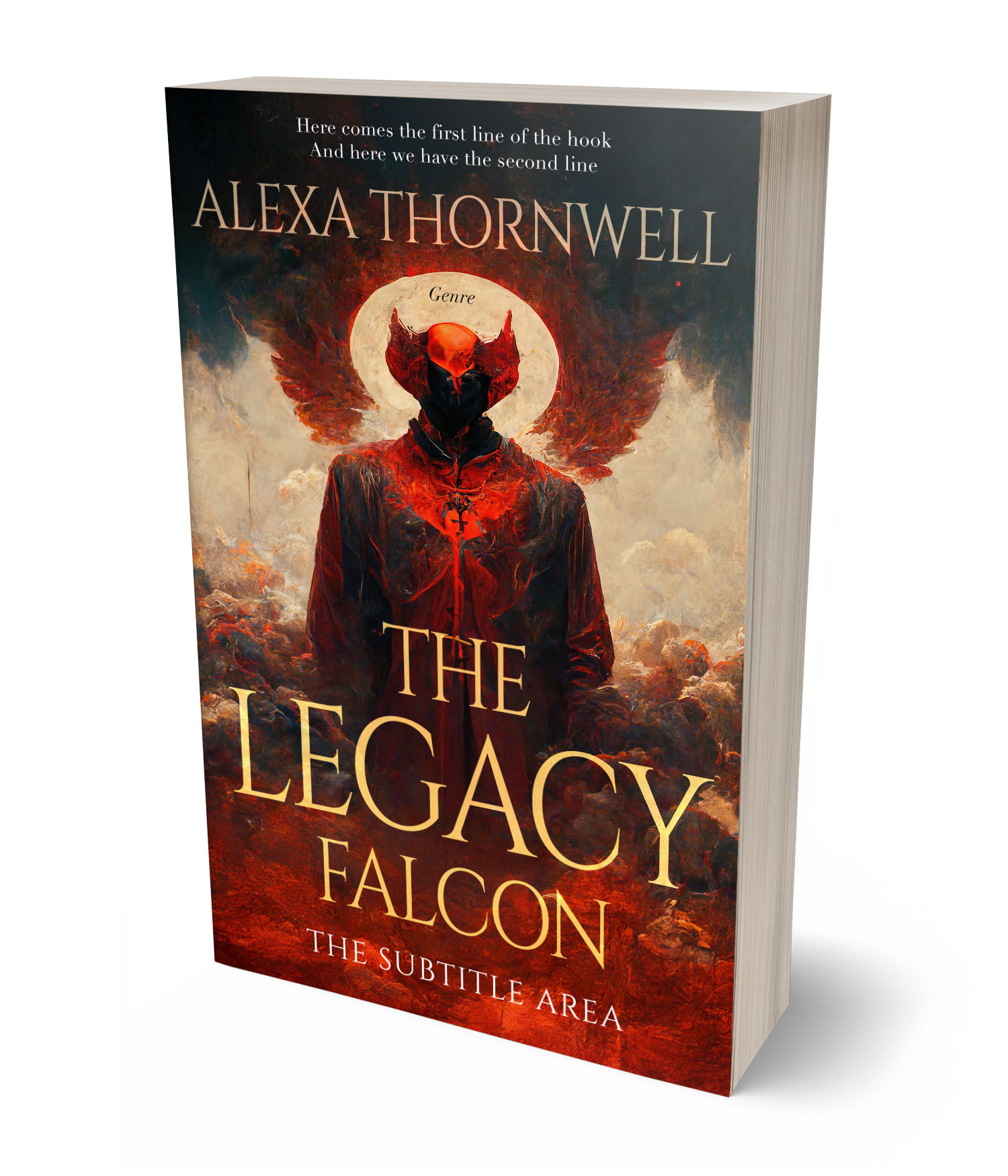 3D view of Custom & Premade Fantasy Book Cover - Tamarind #35907 | BookCoverZone*