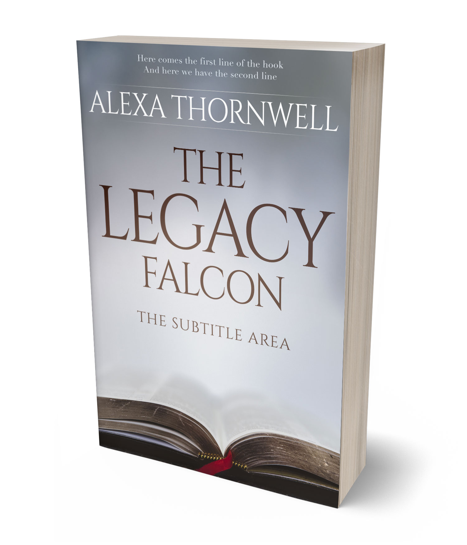 3D view of Custom & Premade Historical Book Cover - Ghost #35913 | BookCoverZone*