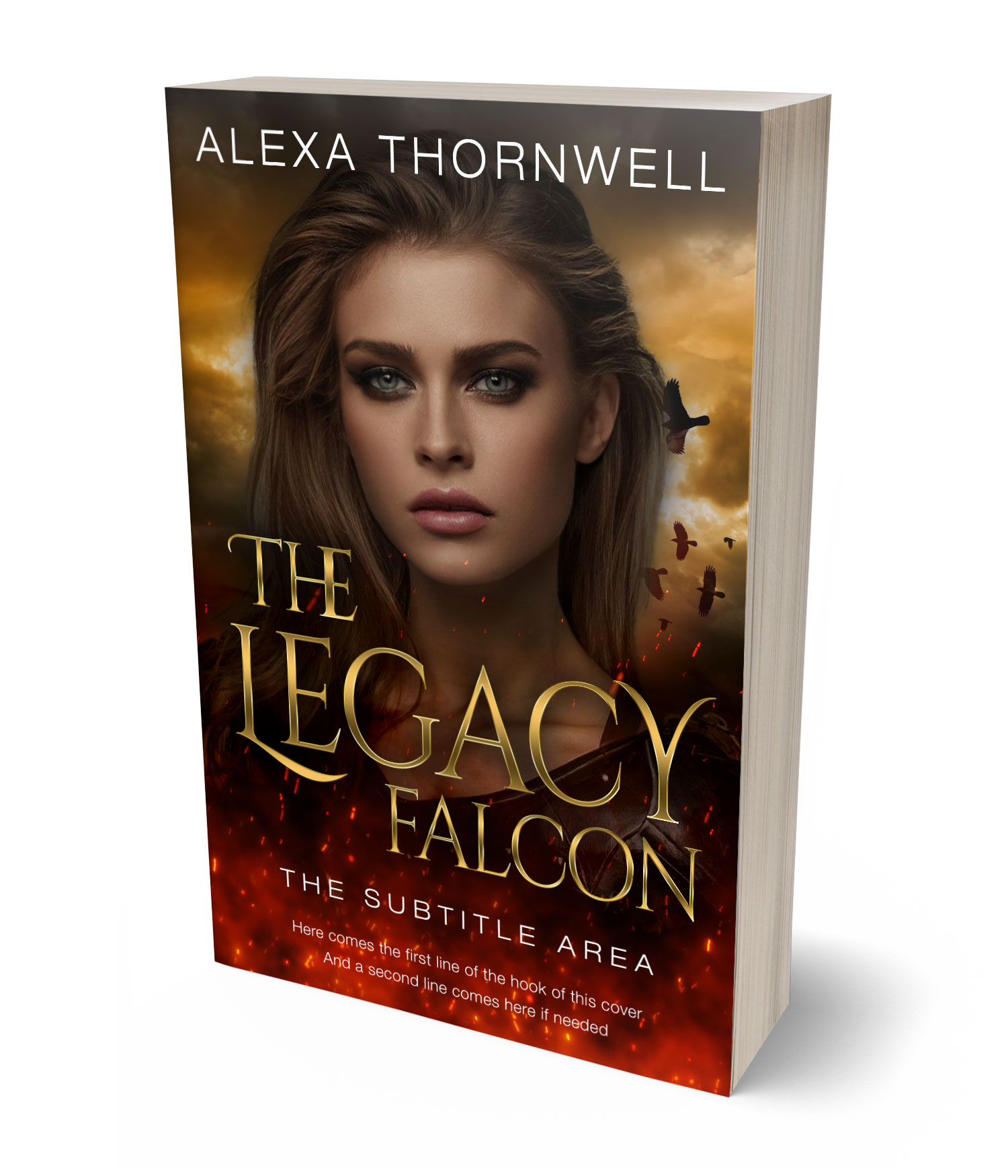 3D view of Custom & Premade Fantasy Book Cover - Coffee Bean #35926 | BookCoverZone*