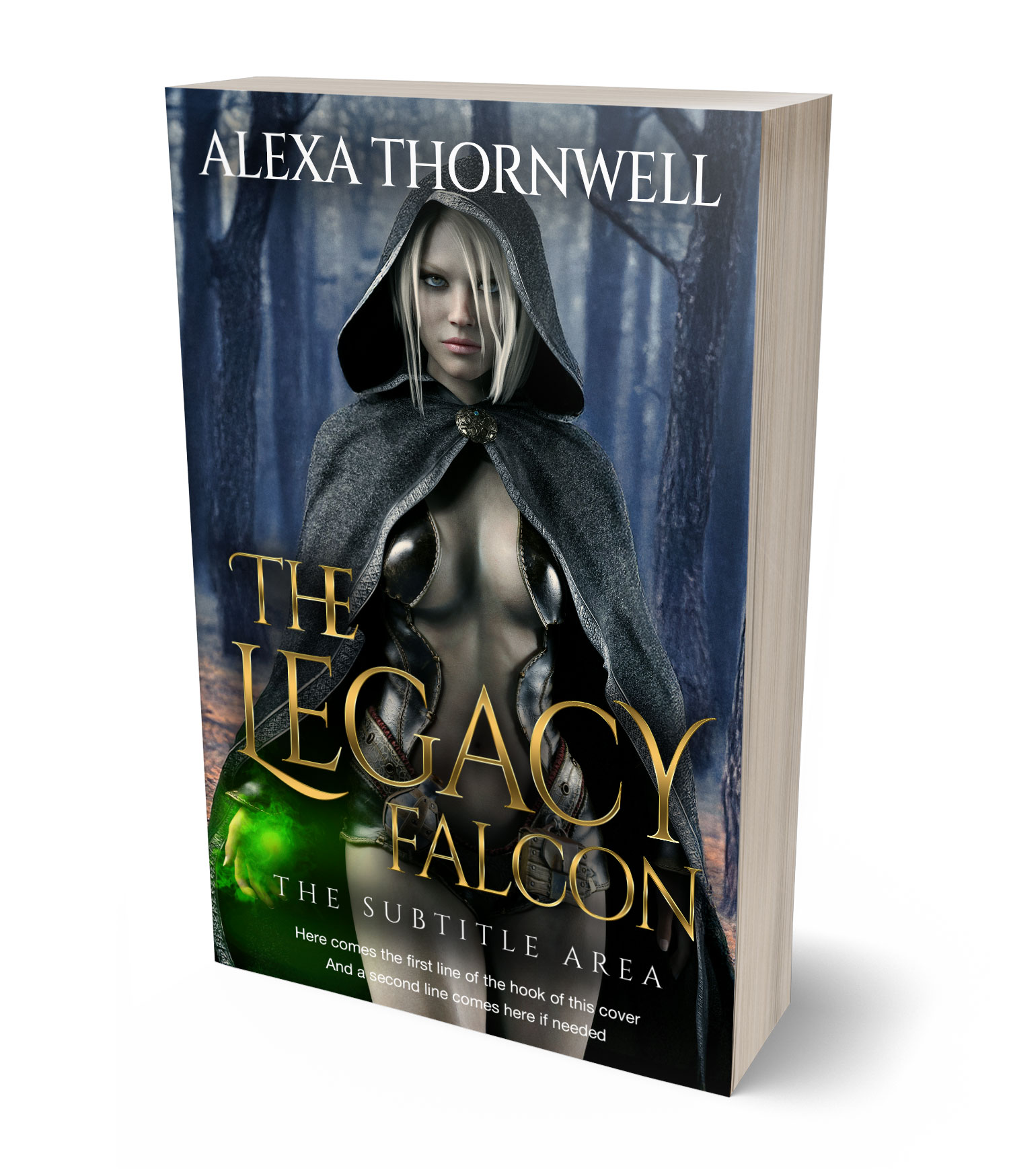 3D view of Custom & Premade Fantasy Book Cover - Outer Space #35932 | BookCoverZone*