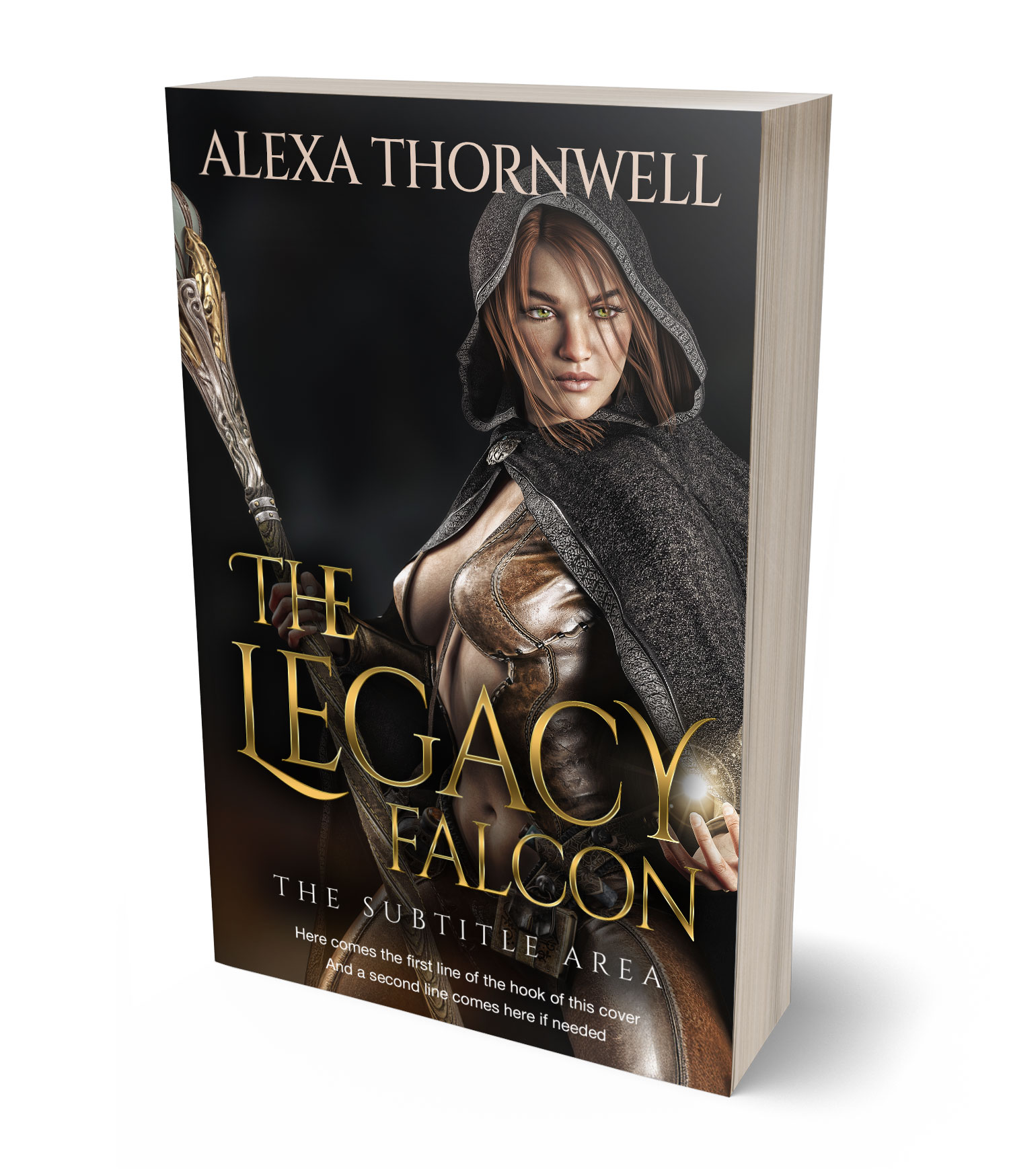 3D view of Custom & Premade Fantasy Book Cover - Zeus #35933 | BookCoverZone*