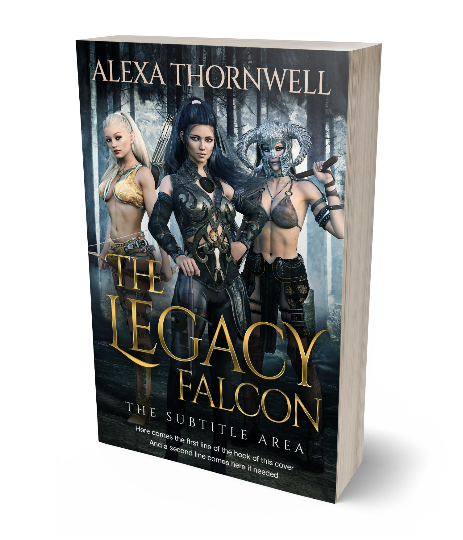 3D view of Custom & Premade Fantasy Book Cover - Coral Reef #35934 | BookCoverZone*