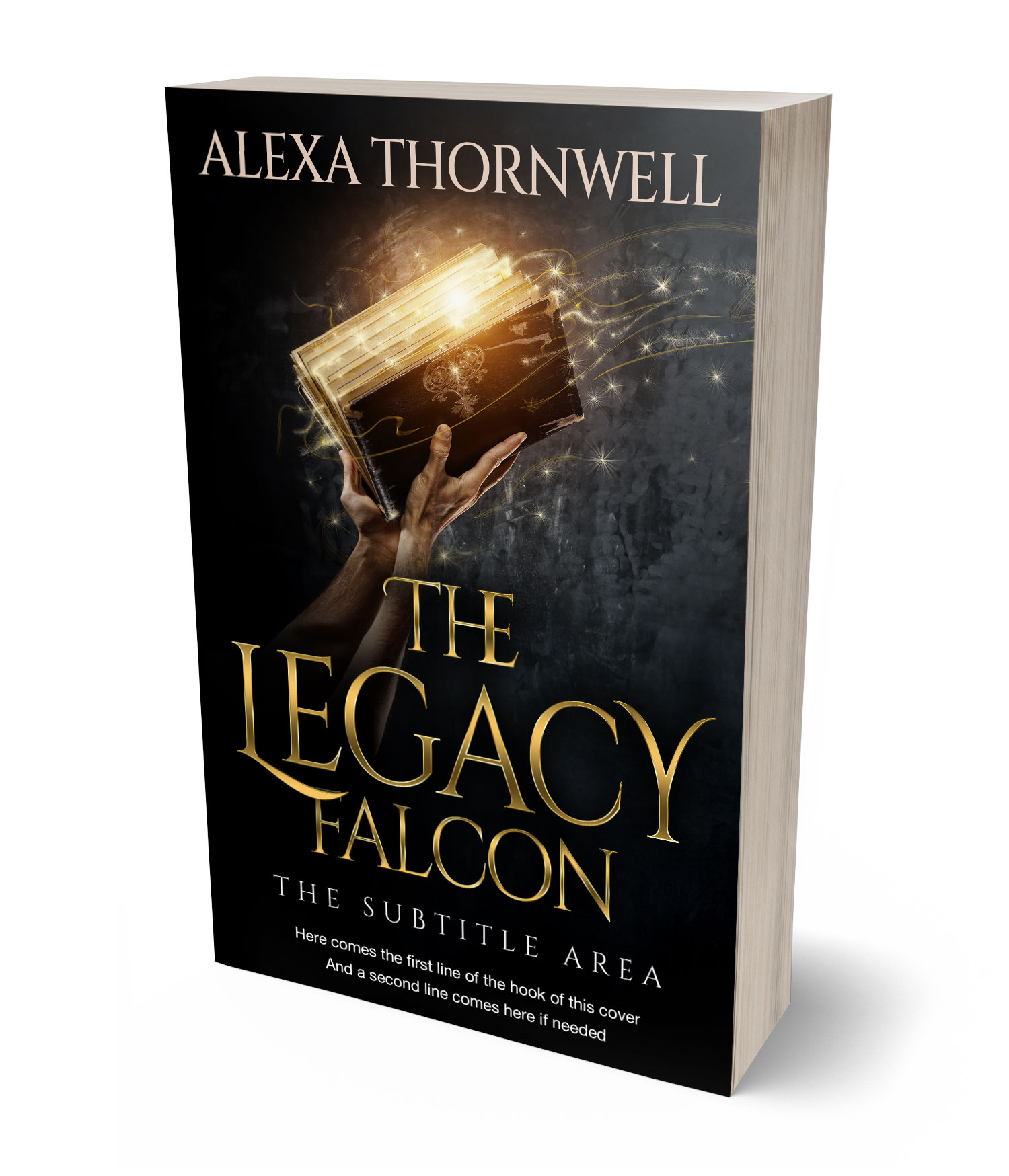 3D view of Custom & Premade Fantasy Book Cover - Cod Gray #35936 | BookCoverZone*