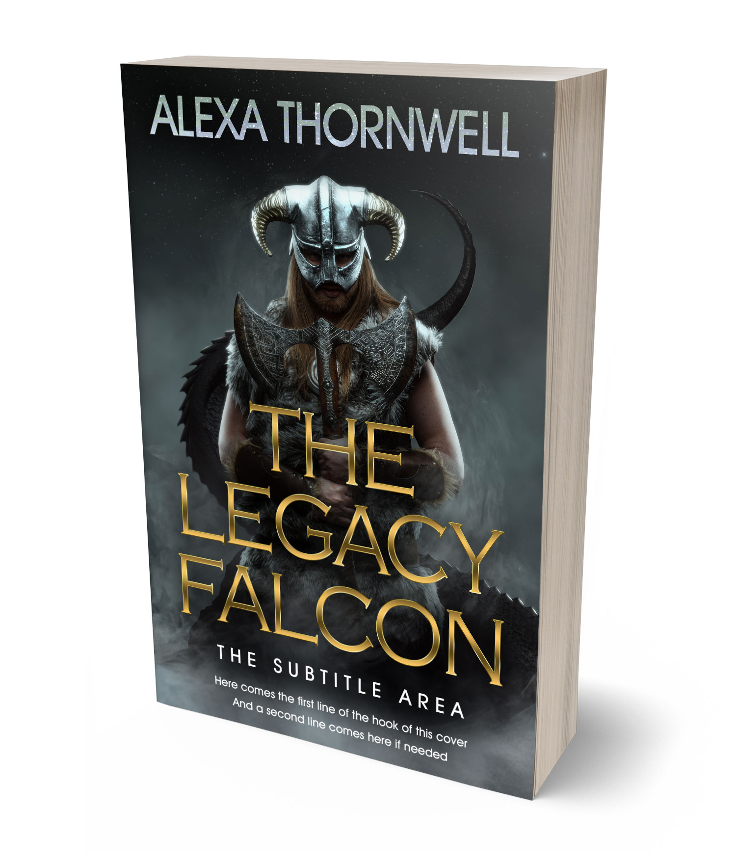 3D view of Custom & Premade Fantasy Book Cover - Shark #35940 | BookCoverZone*