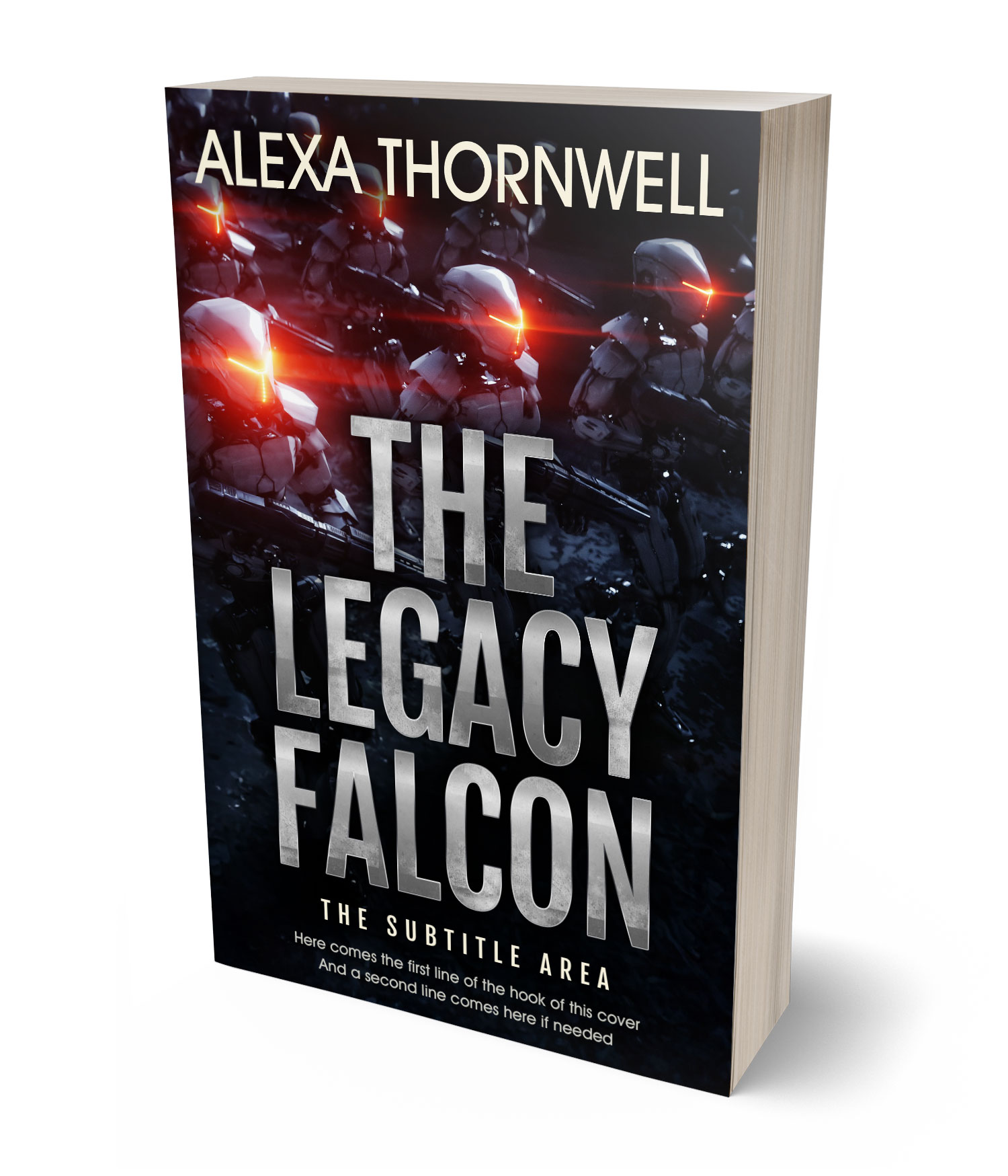 3D view of Custom & Premade Science Fiction Book Cover - Thatch #35952 | BookCoverZone*