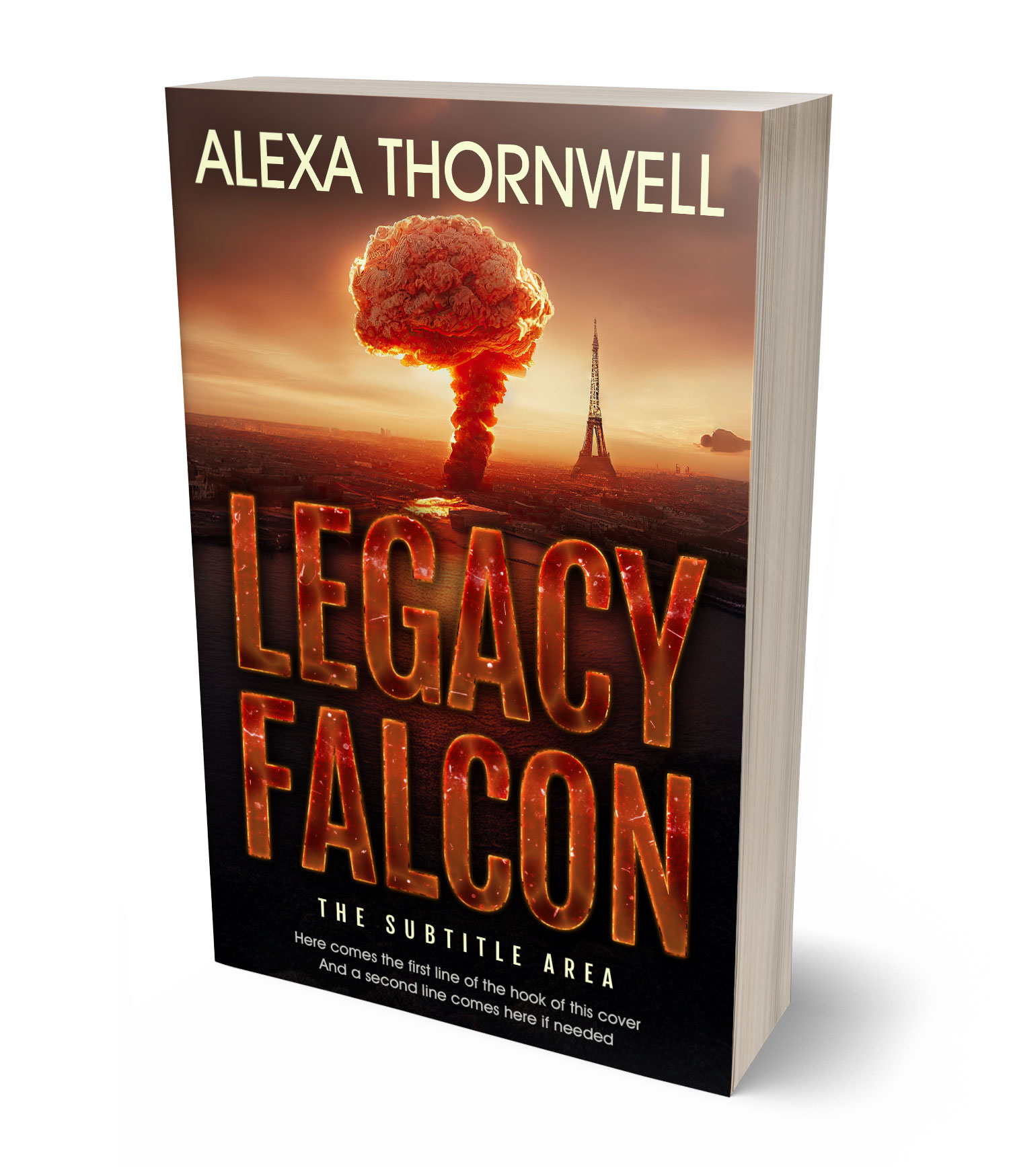 3D view of Custom & Premade Apocalyptica Book Cover - Di Serria #35967 | BookCoverZone*