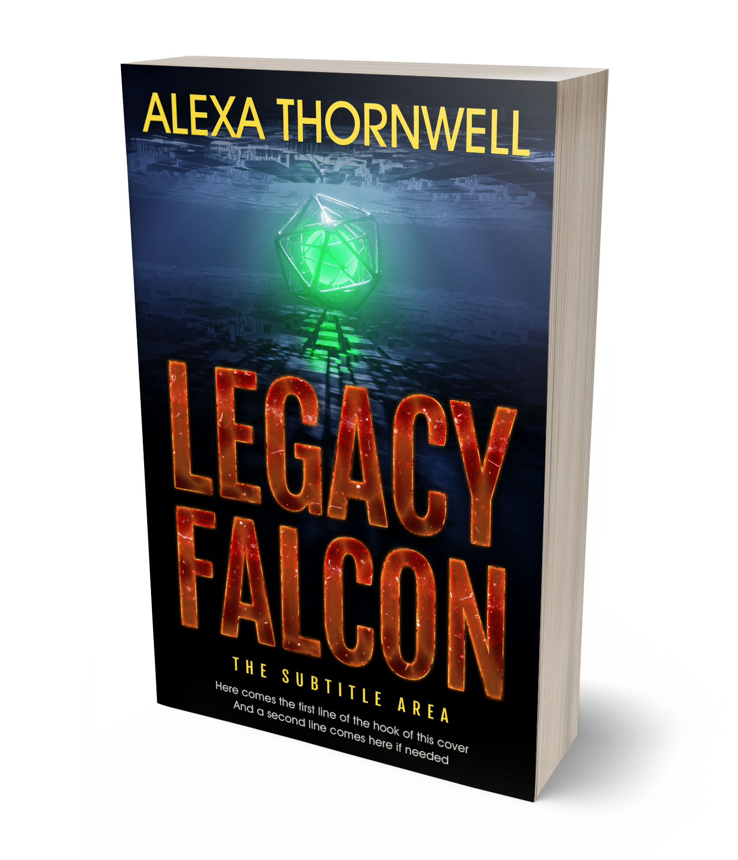 3D view of Custom & Premade Science Fiction Book Cover - Mirage #35970 | BookCoverZone*